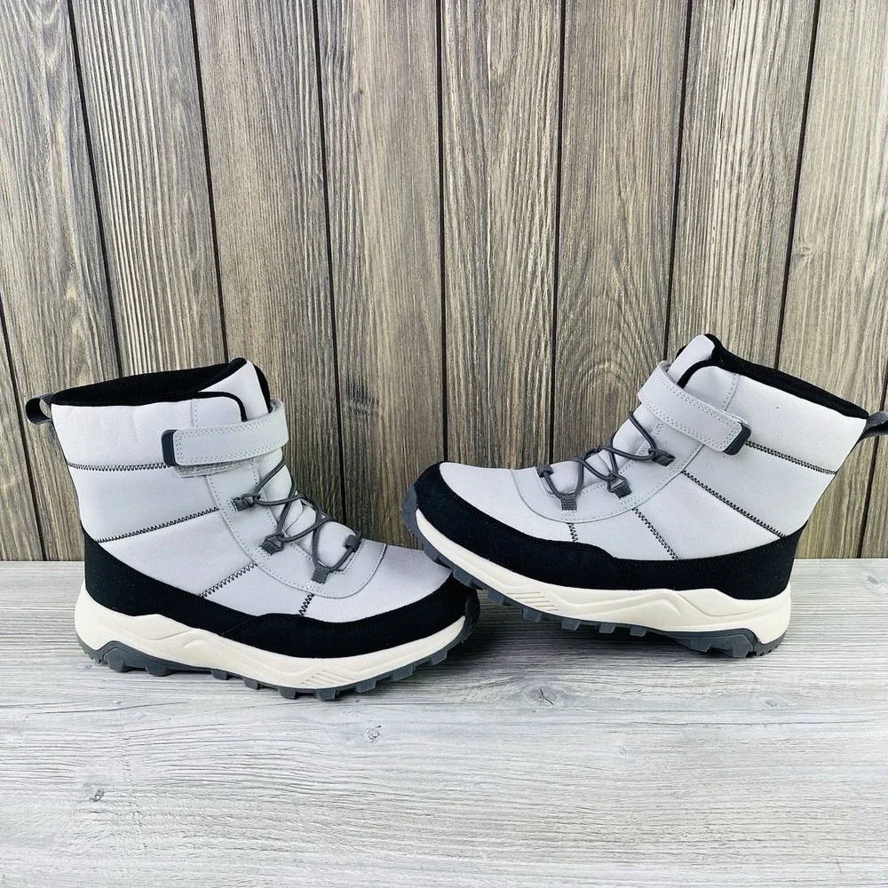 Cat & Jack Kids Youth Noah Waterproof Hook & loop Winter Boots Size 5
